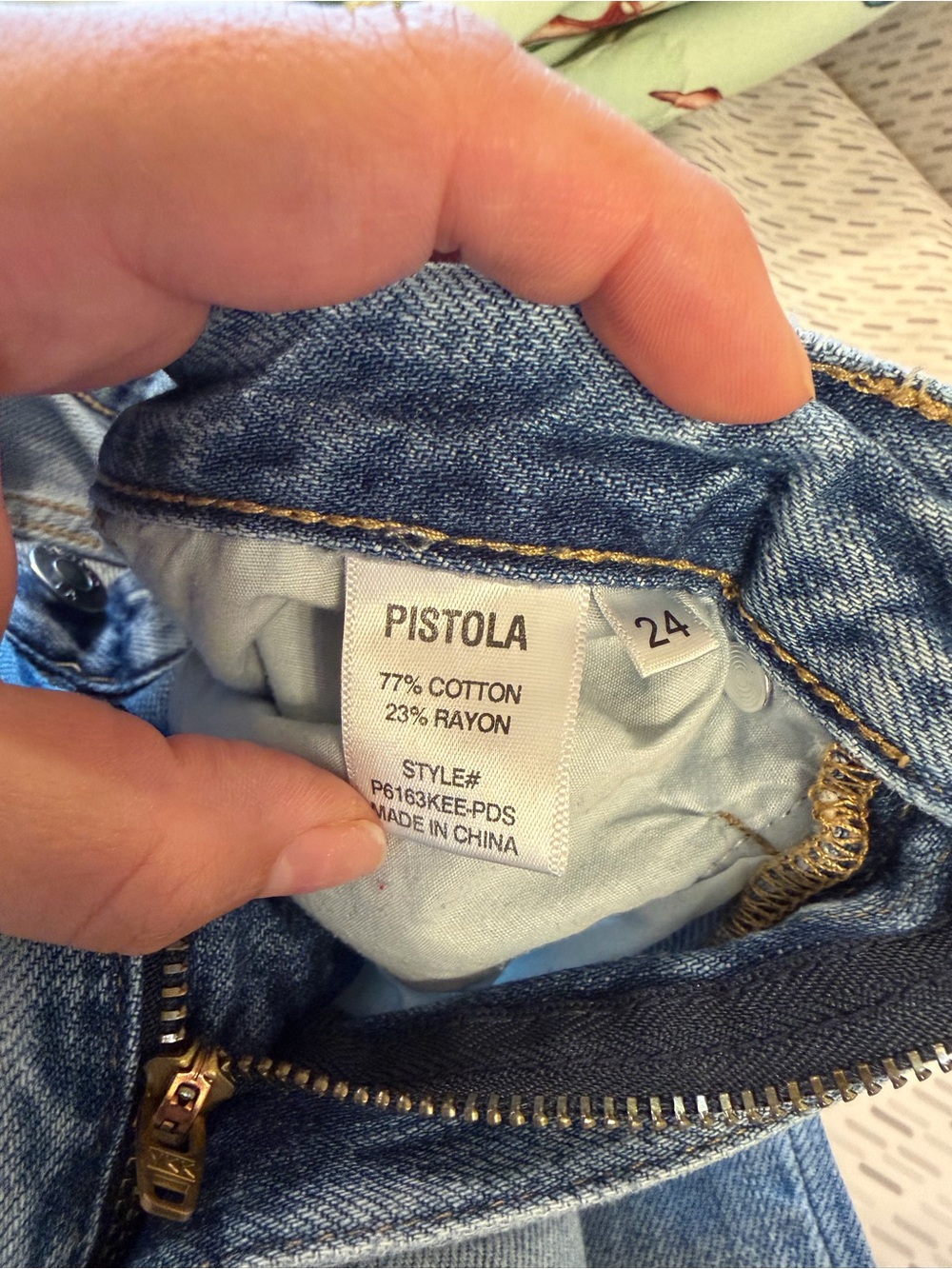 Pistola Women's Light Blue Distressed Jeans - Picture 4 of 4